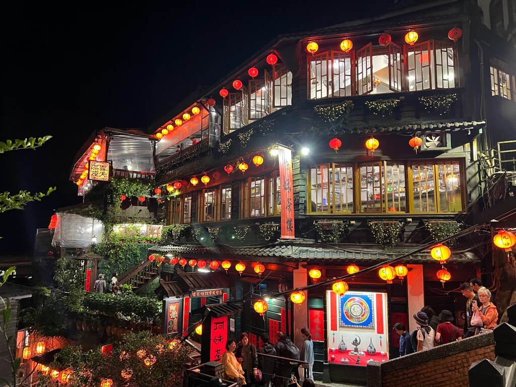 九扮で有名な阿妹茶樓の景色